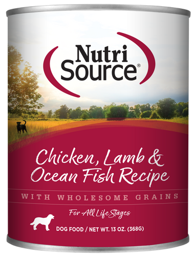 NutriSource® Chicken, Lamb & Ocean Fish Formula Healthy Wet Dog Food