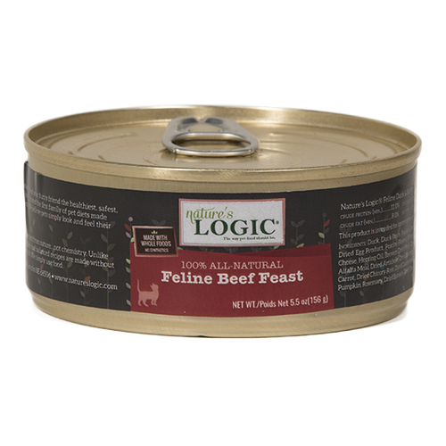 Nature's Logic Grain Free Feline Beef Feast Canned Cat Food