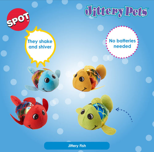 Ethical Pet SPOT Plush Jittery Fish Assorted Cat Toys