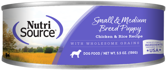 NutriSource® Small & Medium Breed Puppy Formula Wet Puppy Food