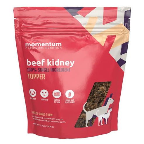 Momentum Carnivore Nutrition Beef Kidney Topper Freeze Dried Raw (3.75 oz)
