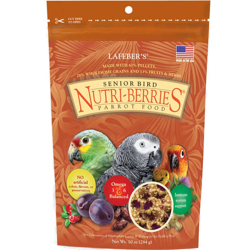 Lafeber Senior Bird Nutri-Berries for Parrot Food (10 oz)