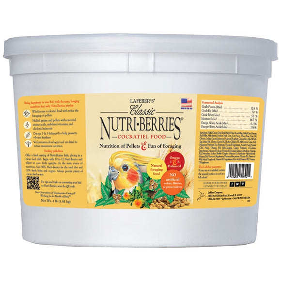 Lafeber Classic Nutri-Berries Cockatiel Food 4lb