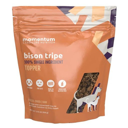 Momentum Carnivore Nutrition Bison Tripe Topper Freeze Dried Raw (3.75 oz)