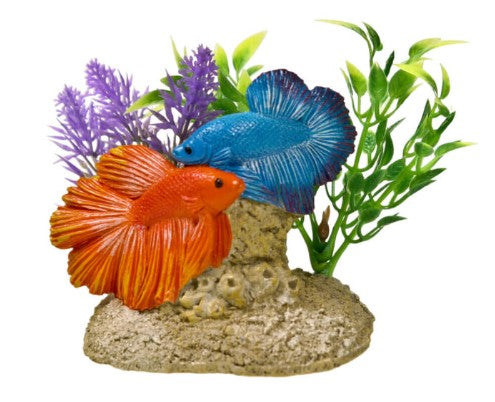 Blue Ribbon Pet Products EE-1116 Exotic Environments® Surf City® Aquatic Scene with Betas