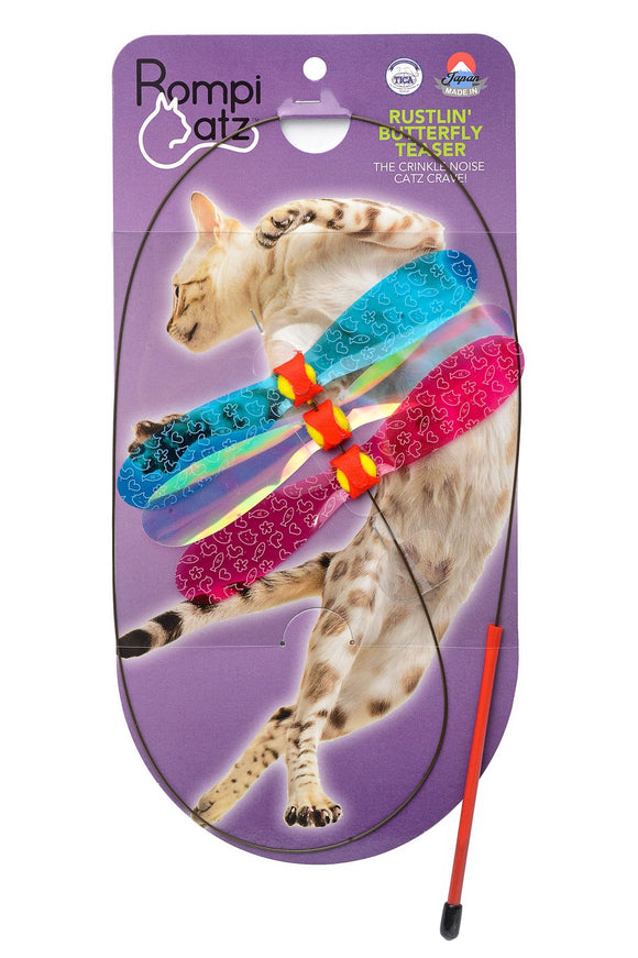 RompiCatz Rustlin Mylar Butterfly Teaser Cat Toy