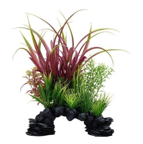 Fluval Aqualife Red Sagittarius Aquarium Plant Mix Deco Scape