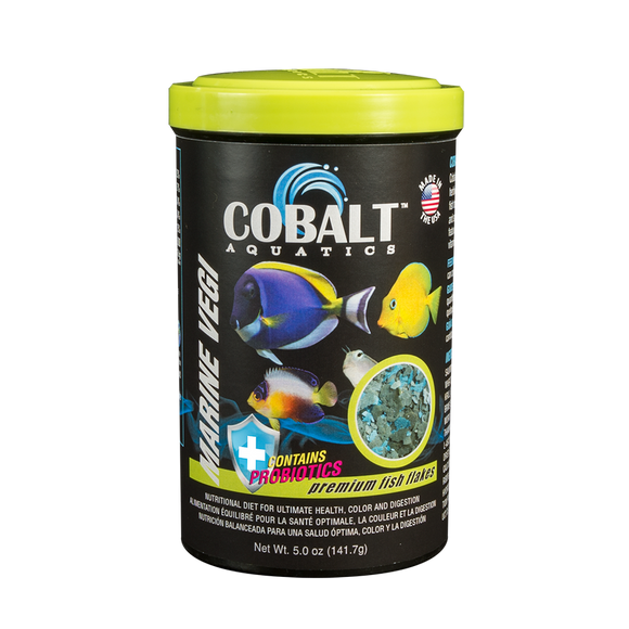 Cobalt Aquatics Marine Vegi Flake Premium Fish Food