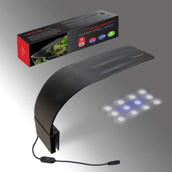 AQUATOP SkyAqua Nano Slim LED Light for Rimless Aquariums (5W)