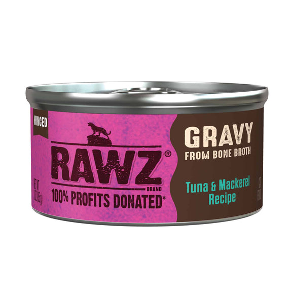 Rawz Gravy Tuna & Mackerel Wet Cat Food (5.5 oz)