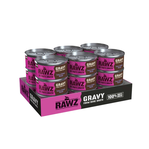 Rawz Gravy Tuna & Salmon Wet Cat Food (5.5 oz)