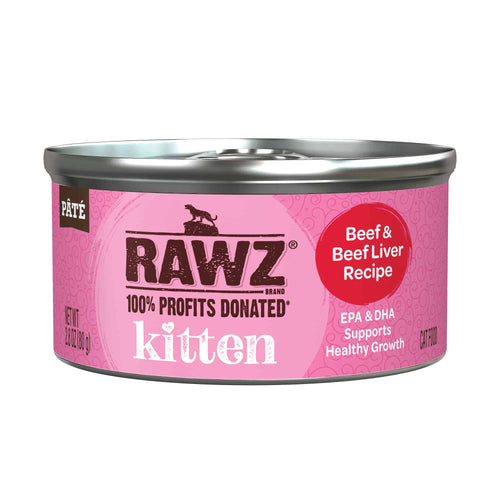 Rawz Kitten Beef & Beef Liver Cat Food (2.8 oz)