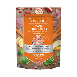 Instinct Raw Longevity Adult Frozen Rabbit Bites Cat Food (2.5 LB)