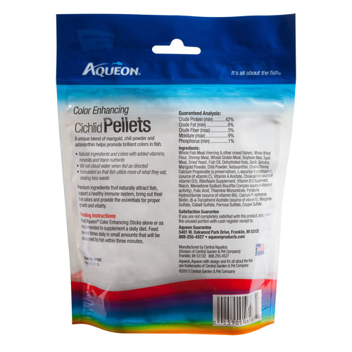 Aqueon Cichlid Food Color Enhancing