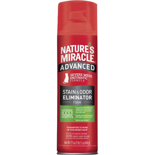 Spectrum Brands Nature's Miracle Adv Stain & Odor Remover Foam Cat