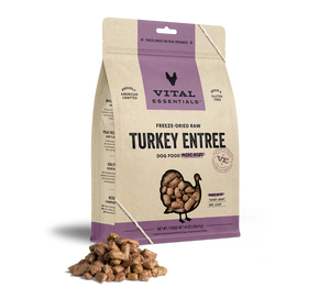 Vital Essentials Freeze-Dried Raw Turkey Entrée Mini Nibs Dog Food