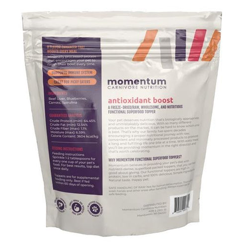 Momentum Carnivore Nutrition Antioxidant Boost Topper Topper Freeze Dried Raw