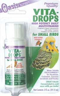Oasis Vita Drops® for Small Birds