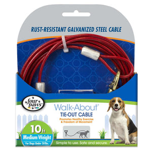 Four Paws® Walk-About® Tie-Out Cable - Medium Weight