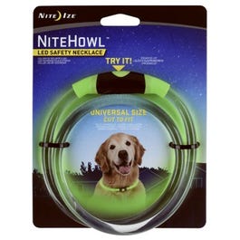 NiteHowl LED Safety Dog Collar Necklace, Green