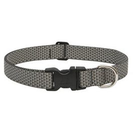 Eco Dog Collar, Adjustable, Granite, 1 x 12 to 20-In.