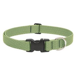 Eco Dog Collar, Adjustable, Moss, 1 x 16 to 28-In.