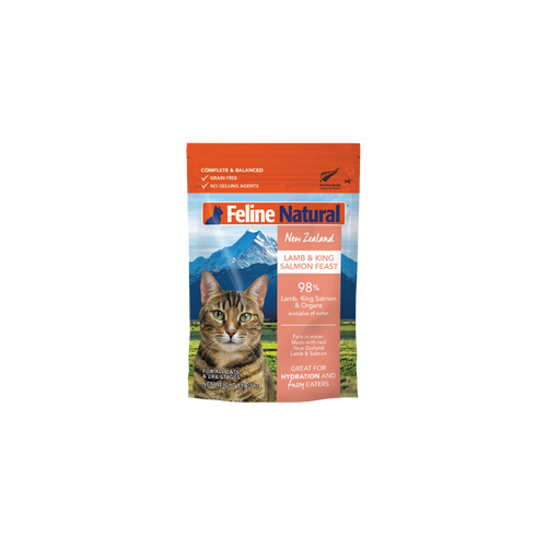 Feline Natural Lamb & King Salmon Feast Pouch Cat Food