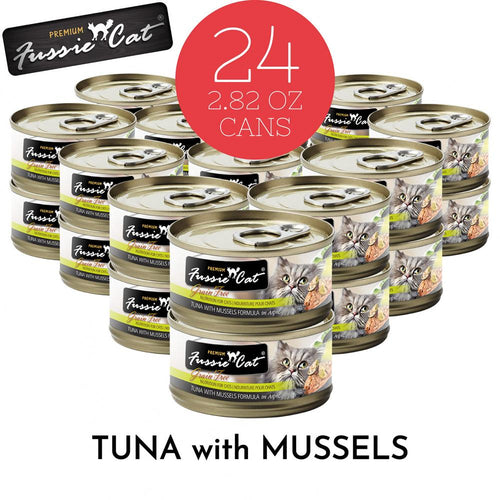 Fussie Cat Premium Tuna with Mussels Formula in Aspic Canned Food