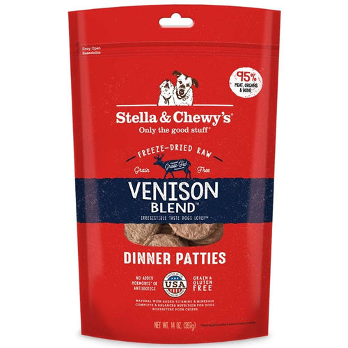 Stella & Chewy's Venison Blend Grain Free Dinner Patties Freeze Dried Raw Dog Food