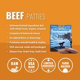 Vital Essentials Beef Patties Freeze Dried Dog Food