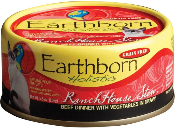 Earthborn Holistic RanchHouse Stew Wet Cat Food 5.5 oz case of