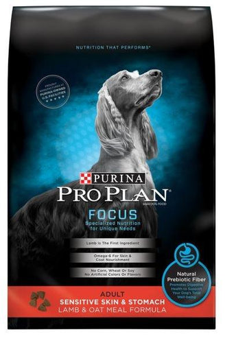 Purina Pro Plan Focus Sensitive Skin & Stomach Formula Lamb & Oat Meal Formula Dry Dog Food