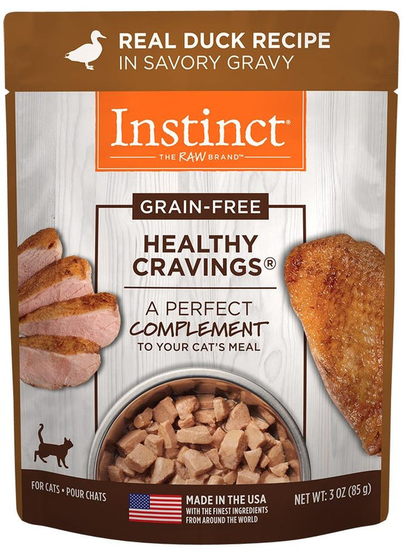 Nature's Variety Instinct Healthy Cravings Grain Free Real Duck Recipe Natural Wet Cat Food Topper