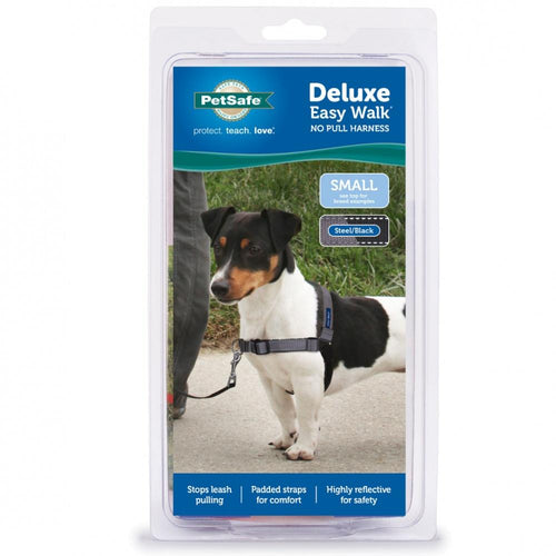PetSafe Deluxe Easy Walk Steel Gray & Black Dog Harness