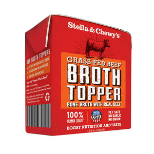 Stella & Chewy's Grass Fed Beef Broth Food Topper for Dogs