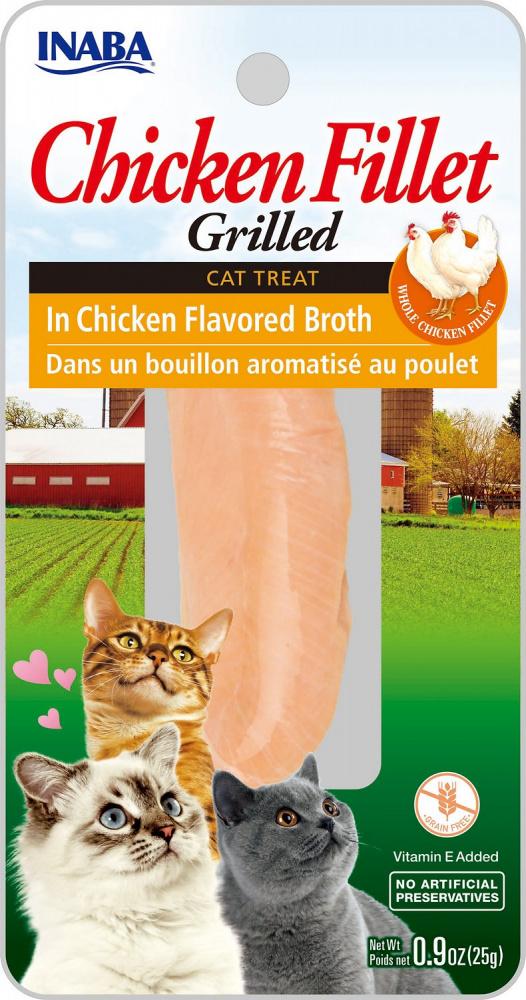 Inaba Ciao Grain Free Grilled Chicken Fillet in Broth Cat Treat