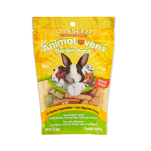 SUNSEED ANIMALOVENS GARDEN PATCH RABBIT/GUINEA PIG/RAT/HAMSTER TREATS