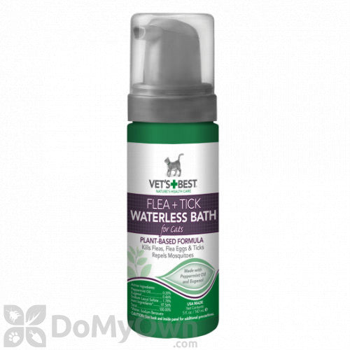 Vet's Best Flea + Tick Waterless Bath for Cats