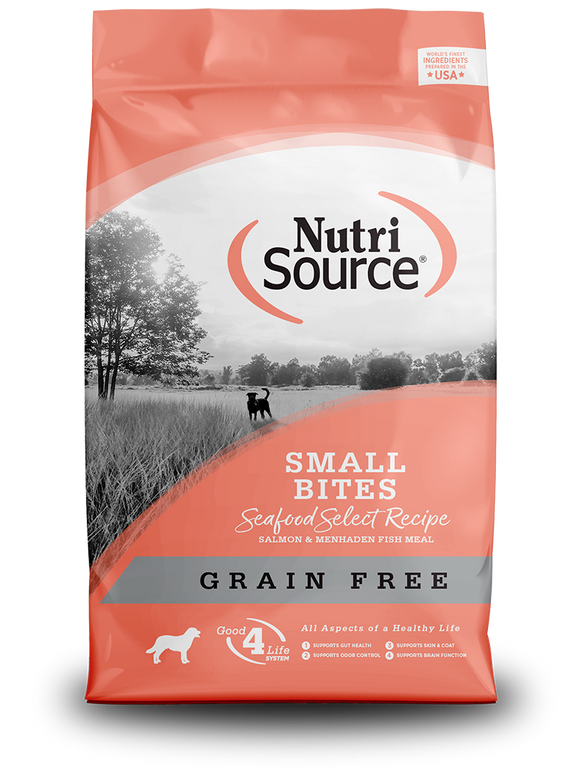 NutriSource® Grain Free Small Bites Seafood Select Recipe Dog Food