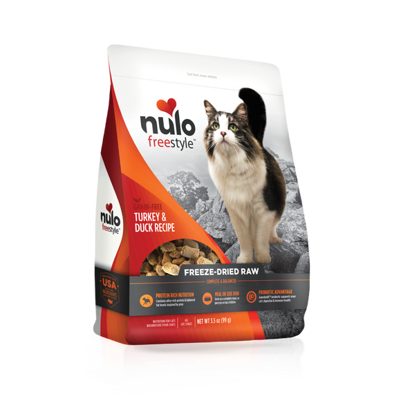 Nulo FreeStyle Freeze-Dried Raw Turkey & Duck Recipe for Cats