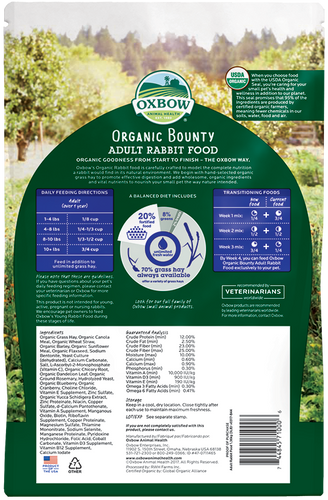 Oxbow Organic Bounty - Adult Rabbit