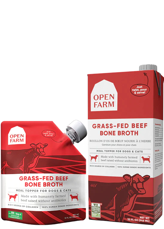 Open Farm Grass-Fed Beef Bone Broth for Dogs