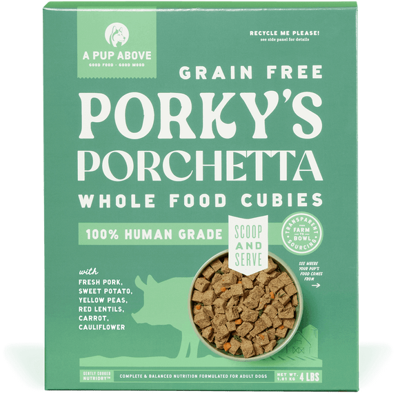 A Pup Above Porky's Porchetta Whole Food Cubies (2.5 oz)
