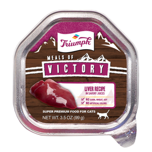 Triumph Meals of Victory Liver Recipe Wet Cat Food Cups