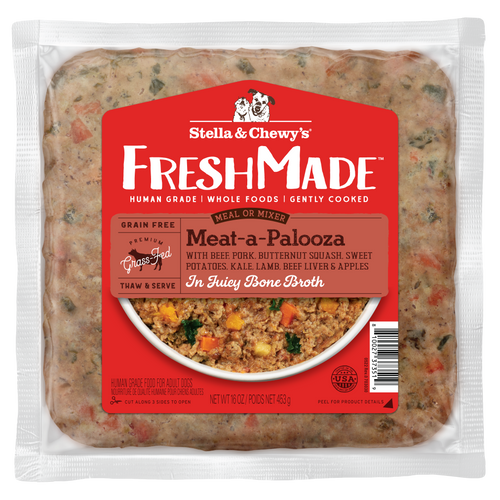 Stella & Chewy's FreshMade Meat-a-Palooza Gently Cooked Dog Food (16-oz)