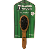 BAMBOO GROOM OVAL PIN BRUSH W/SS PINS