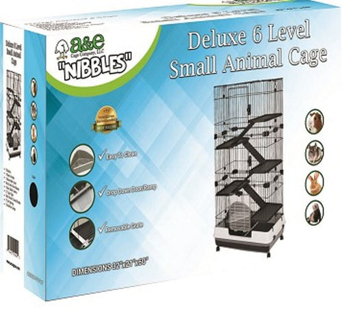 NIBBLES DELUXE 6 LEVEL SMALL ANIMAL CAGE