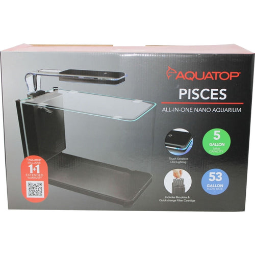 Aquatop Pisces Nano Bullet Glass Aquarium