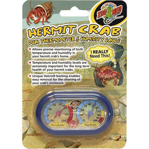 HERMIT CRAB DUAL THERMOMETER HUMIDITY GAUGE