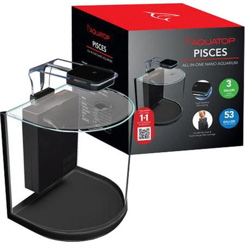 Aquatop Pisces Bowfront All-in-One Nano Aquarium